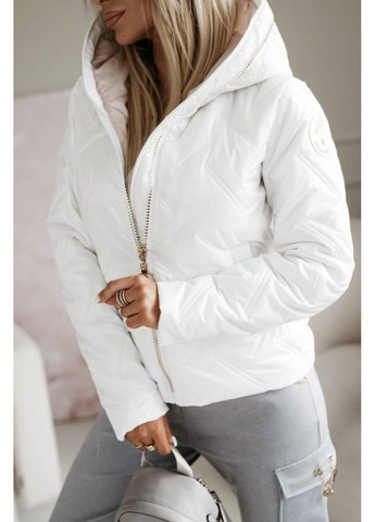 Белая демисезонная женская куртка FINO Mode