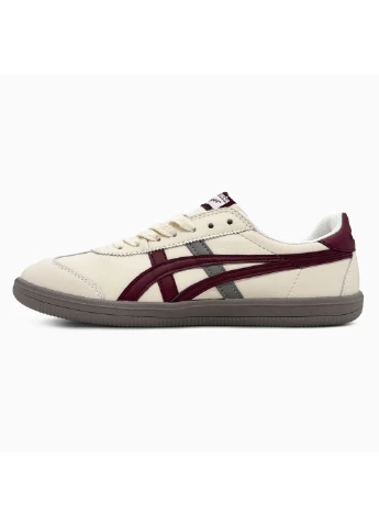 Кроссовки женские и мужские Asics Onitsuka Tiger Beige Bordo | Асикс Онитсука Тайгер бежевые демисезоны (376104436)
