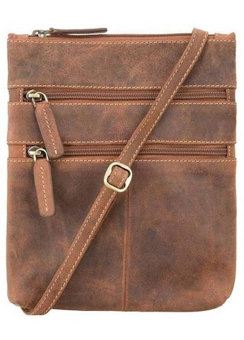 Сумка планшет через плече жіноча з натуральної шкіри Коричневий 36503 Visconti (353689913)