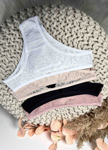 Бавовняні трусики - бразиліани колекції "Поцілунок" Сірий S/M VIDCHUY (299788430)