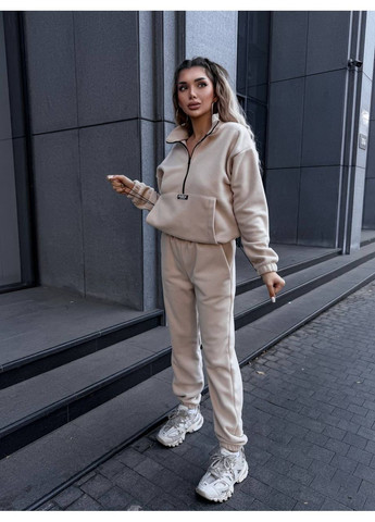 Теплый женский костюм из двустороннего флиса Polar No Brand (364550221)