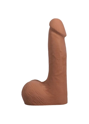 Фалоімітатор реалістичний на знімній присосці The Realistic Cock ULTRASKYN - 7 Inch with Balls Caramel Doc Johnson (400737390)