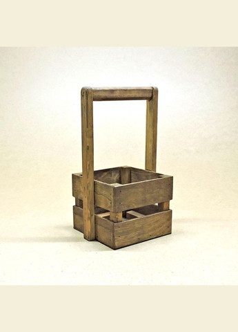 Подарочная корзинка из дерева Шервуд 15х15 капучино (ПДК-0021209) No Brand (328910684)