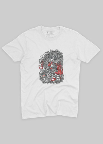 Белая демисезонная футболка для мальчика с принтом супервора - веном (ts001-1-whi-006-013-029-b) Modno