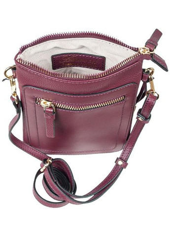 Сумка клатч жіноча шкіряна через плече для смартфона маленька Бордовий 40674 Ashwood (361970351)