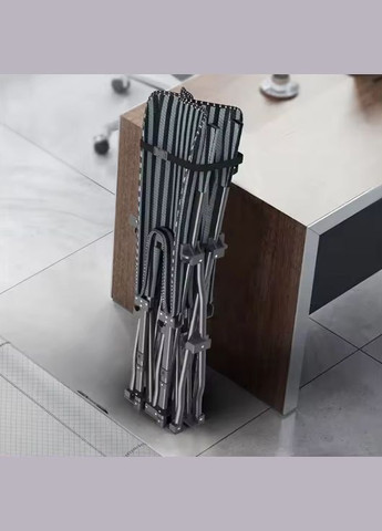 Розкладачка для туризму з подушкою Темно-синя LEOBRO (346534667)