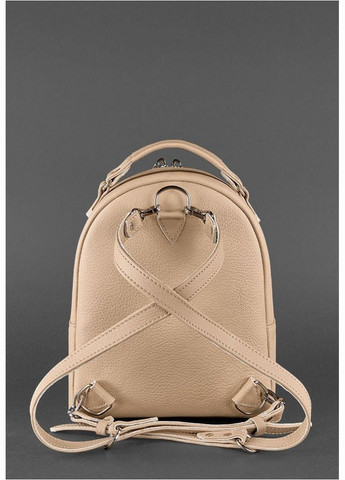Шкіряний жіночий міні-рюкзак Kylie світло-бежевий (A-026420) BlankNote (330144518)