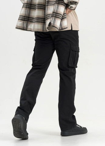 Черные повседневный зимние карго брюки X hey