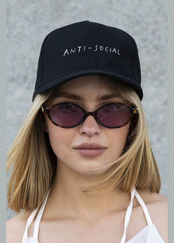 Кепка бейсболка тракер з принтом AntiSocial Black Without (341086830)