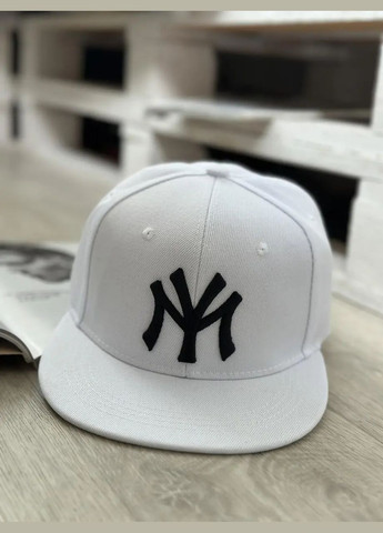 Кепка снепбек (Snapback) Нью Йорк NY Белый 56-61р No Brand (316606287)