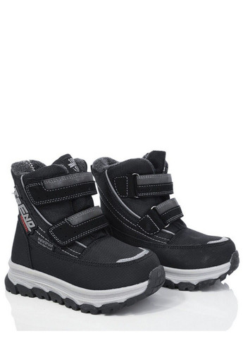 Черные кэжуал зимние сноубутсы на овчине p11202c Biki