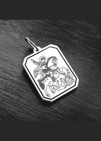 Срібна ікона з молитвою Отче наш. Срібний підвіс ладанка великий овал 26×20 мм арт.41401 No Brand (301537929)