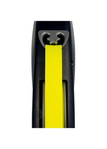 Повідець-рулетка Neon Giant для собак, зі стрічкою, розмір L 8 м / 50 кг (чорна) Flexi (330923943)