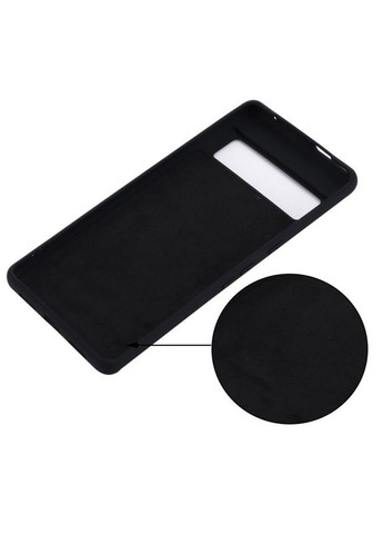 Силіконовий чохол для Google Pixel 7 Pro Чорний мікрофібра soft touch Viseaon (322212989)