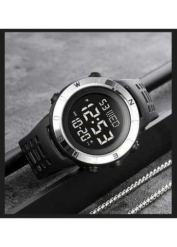 Чоловічий спортивний годинник 2015 (Чорний з чорним циферблатом S) Skmei (314484029)