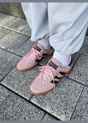 Рожеві кросівки handball spezial clear pink arctic night gum — if6561 40 - 25.5 см No Brand