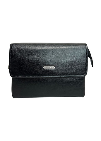 Чоловіча сумка з еко-шкіри Bradford 9606-2 чорна 24x17x5 No Brand (371682635)