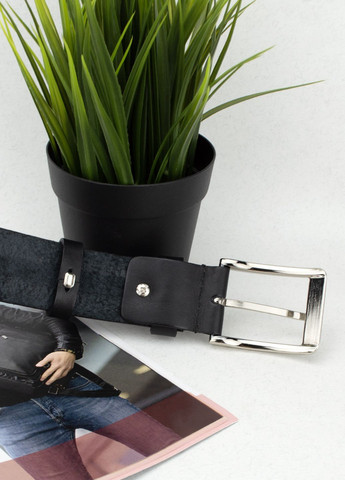 Ремень мужской кожаный батальный SF-3597 (150 см) черный под брюки SFIP (316192783)