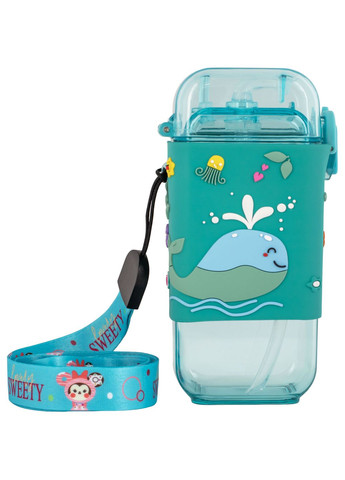 Поїльник тритановий з силіконовою трубочкою та ремінцем, 225 мл () Baby Team 5091 (331790683)