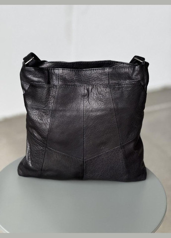 Сумка-шопер женская черная натуральная кожа 111025 No Brand (340234928)