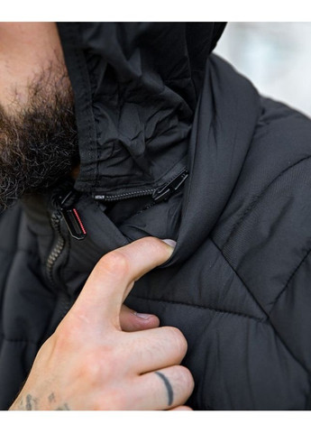 Чоловічий жилет однотонний весна/осінь чорний No Brand (360506933)