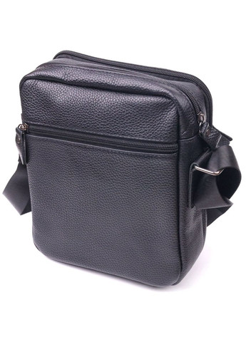 Кожаная сумка кросс боди мужская через плечо черная 21291 Vintage (329196678)