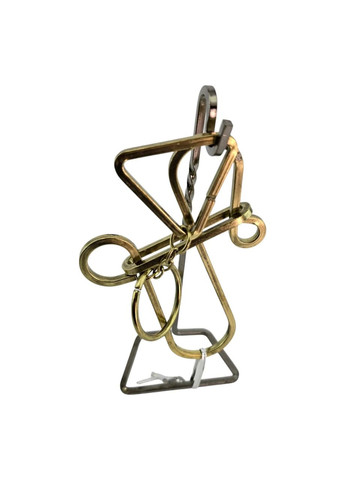 Головоломка «зніміть кільце» з металевого дроту (18 × 8 см) No Brand (365875577)