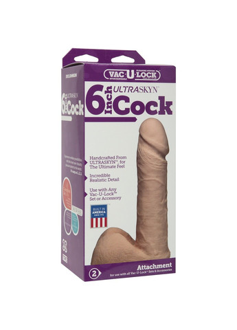 Фалоімітатор 6 Inch ULTRASKYN Cock White Doc Johnson (316253254)