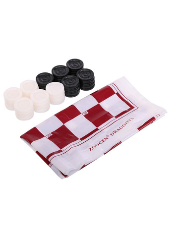 Запасные фигурки для шашек с холстом для игр 3107-32 (доска-PVC, фигуры-пластик, 40g) SP-Sport (354703717)