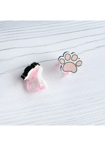 Детские серьги клипсы Лапки (принт k_042) CASE CONTROL (355397998)