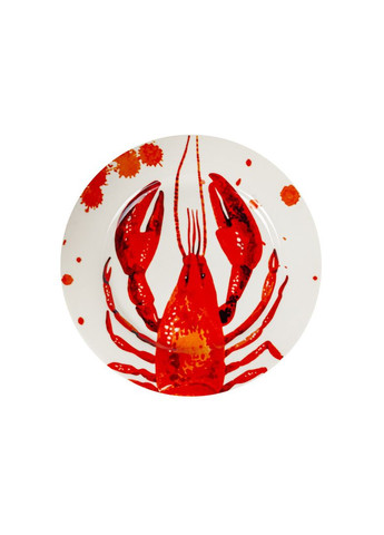 Набор тарелок Red Shells 19 см 2 шт 922-113 фарфор No Brand (361149491)