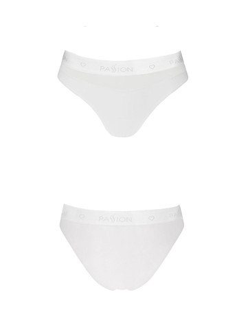Белый демисезонный трусики с прозрачной вставкой ps006 panties white, size Passion