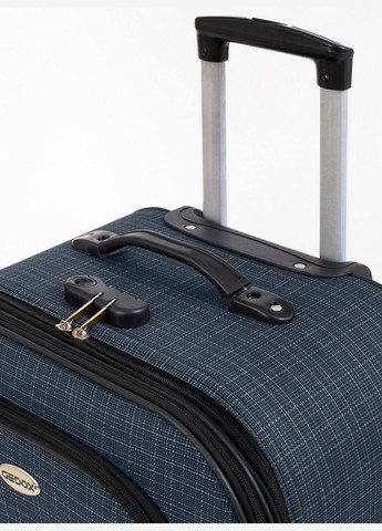 Маленький тканевый чемодан на колесах 42L Gedoх темно-синий Gedox (297644318)
