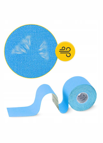 Стрічка кінезіологічна (кінезіо тейп) 5 см x 5 м Sky Blue () 4FIZJO P-5907739315991 (316655273)