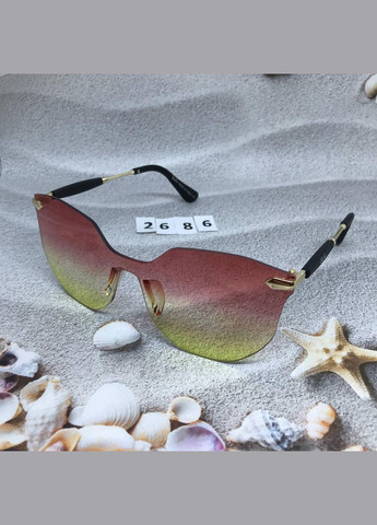 Стильні сонцезахисні окуляри без оправи No Brand (302370710)