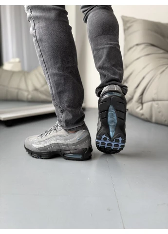 Сірі кросівки чоловічі nike air max 95 og cool grey найк аір макс 95 сірі демісезон No Brand