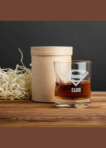 Стакан с пулей "Супермен" персонализированный (BD-BULLET-GLASS-6) 300 мл BeriDari (293509613)