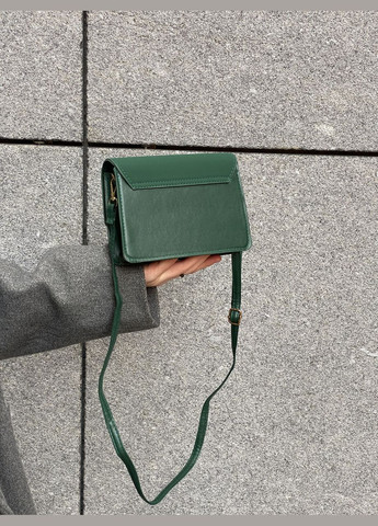 Женская сумка 6418 кросс-боди замшевая зеленая No Brand (296008175)