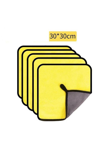 Набор микрофибры двухсторонней iBlue 30х30 см 10 шт Желто-серый (С050523-10) Bluefield (333707703)