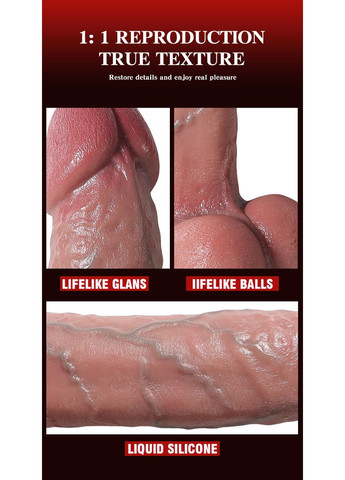 Фаллоімітатор на присосці ALFA Alejandro (Жидкий силікон) Focus (349501363)