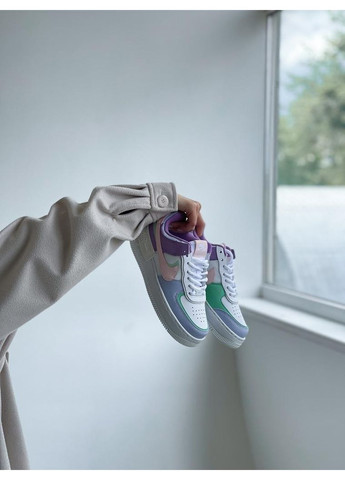 КРОСІВКИ ЖІНОЧІ NIKE AIR FORCE 1 SHADOW MULTICOLOR 5 НАЙК АІР ФОРС 1 ПРЕМІУМ No Brand комбіновані демісезони (367174287)