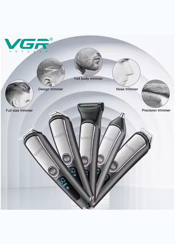 V-105: Универсальная машинка для стрижки 5 в 1 с насадками VGR (316579715)