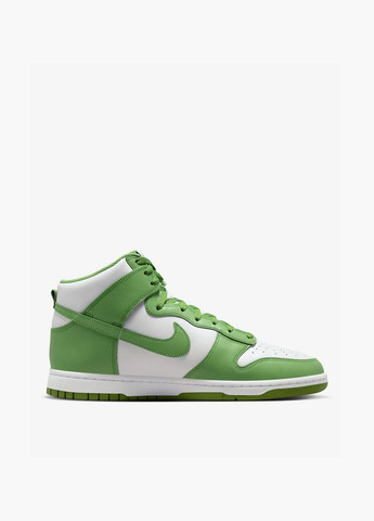 Зеленые кроссовки мужские dunk high retro green/white dv0829-101 Nike