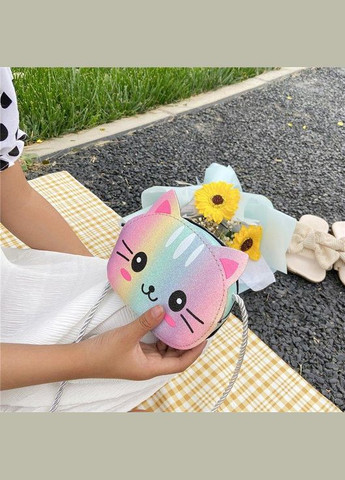 Детская сумка для девочки подарок сумочка Котик с прической блестящая PRC (264913956)