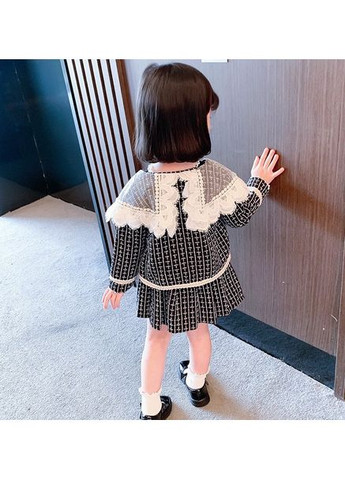 Комбінований демісезонний комплект для дівчинки піджак і спідничка 10911 No Brand