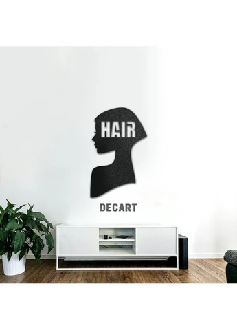 Деревянное панно декор для комнаты. Деревянная картина для подарка HAIR SILHOUETTE 50х32 см Decart (360611428)