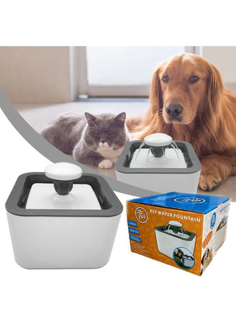 Автоматична поїлка фонтан об'ємом 2,5л для собак і кішок працює від USB Good Idea (315913445)
