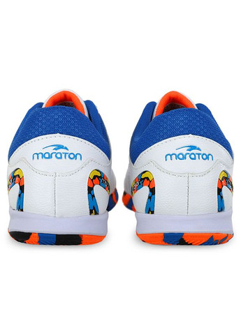 Цветные обувь для футзала мужская 230439 бело-голубой (57446004) Maraton
