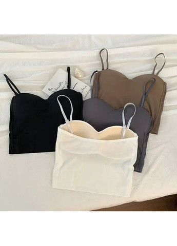 Жіночий стильний безшовний топ Силует, Базовий топ майка, Комфортний одяг на щодень No Brand топ Силует чорний (351865499)