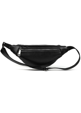 Спортивная сумка женская на пояс через плечо из натуральной кожи средняя Черный 35495 TARWA (352165958)